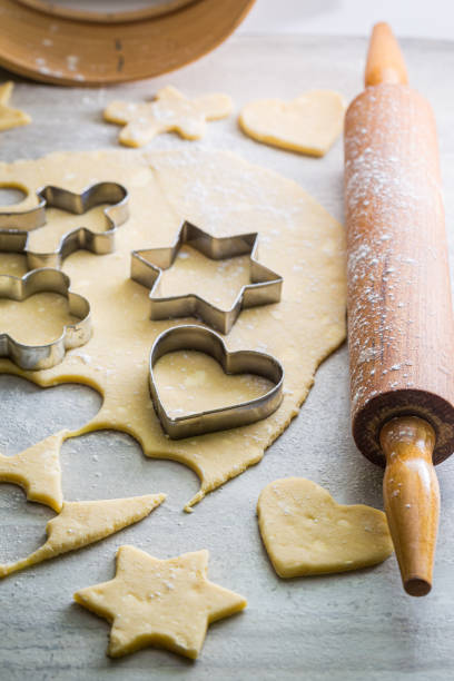 istock Making traditionally milky biscuits. Preparation of butter biscuits. 1319572575