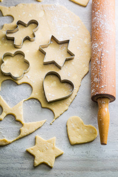 istock Preparation for baking milky biscuits. Preparation of butter biscuits. 1319573349