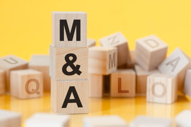 word m and a made with wood building blocks, concept - american sign language imagens e fotografias de stock