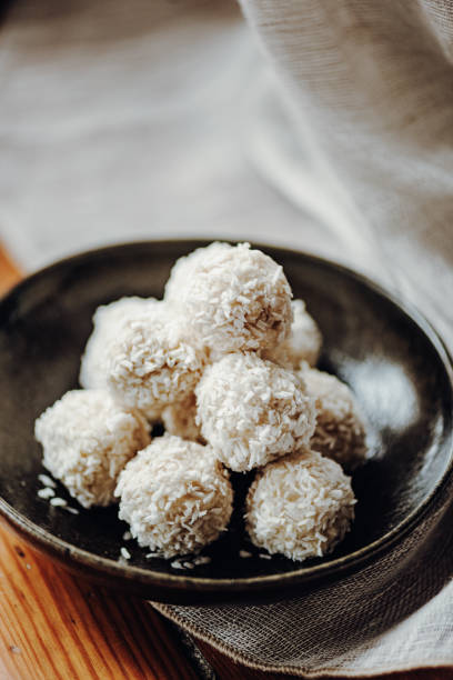 istock Homemade, Vegan Coconut Balls aka Raffaelo 1319581663