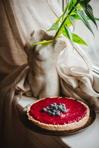 istock Homemade, Raw Vegan Blueberry Cheesecake 1319582802