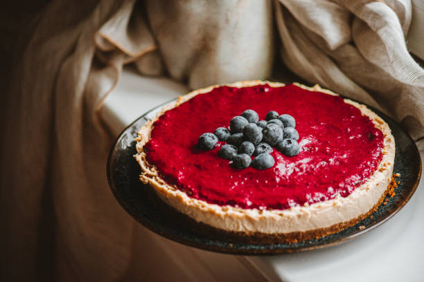 istock Homemade, Raw Vegan Blueberry Cheesecake 1319583052