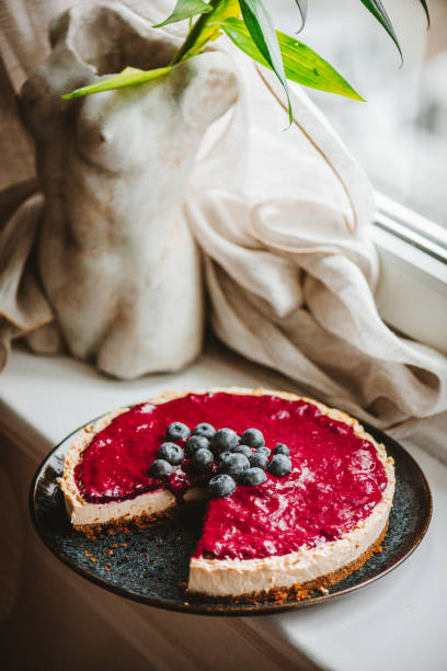istock Homemade, Raw Vegan Blueberry Cheesecake 1319583883
