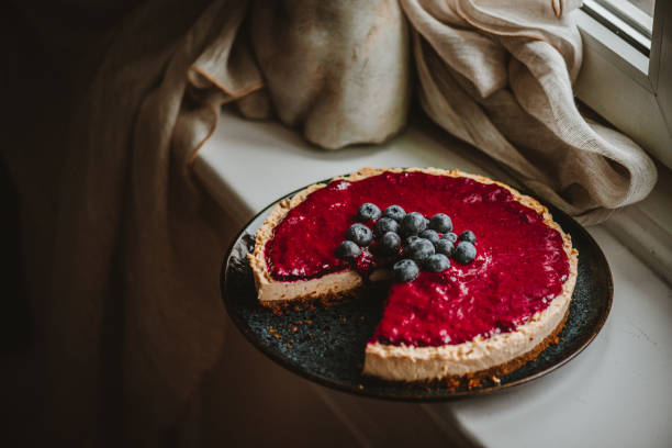 istock Homemade, Raw Vegan Blueberry Cheesecake 1319584268