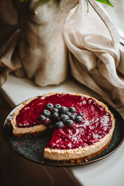 istock Homemade, Raw Vegan Blueberry Cheesecake 1319584335