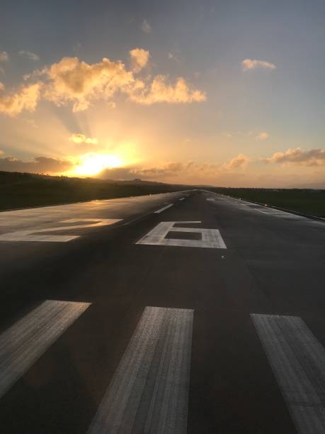 istock Runway at sunset Farrenfore County Kerry Ireland 1319590148