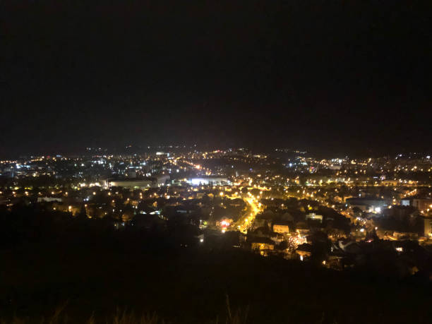 istock City lights by night a whole city. 1319592643