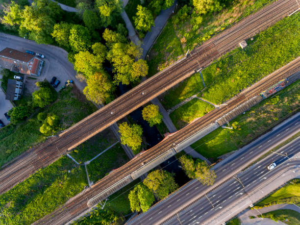 istock Railway bridge in Olsztyn 1319598192