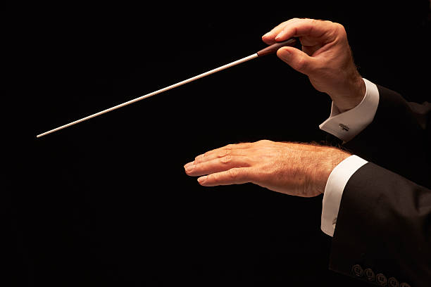 istock Concert conductor hands with baton 131960248