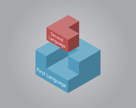 First Language Definition Simple Difference Between First Language And Second Language Stock ...