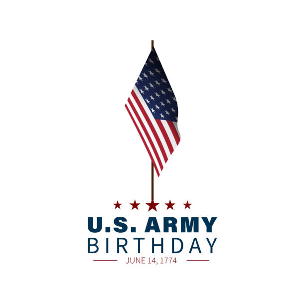 urodziny armii usa - birthday birthday card airplane banner stock illustrations