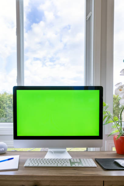 istock Modern Home Office Interior in Sun Room 1319616160