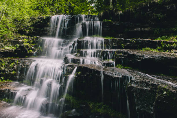 istock Waterfall Tupavica at Stara planina mountain, long exposure 1319616444