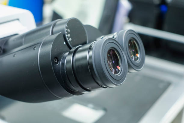 istock eye piece of hi-power microscope 1319623958