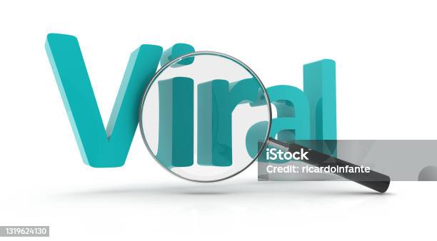 3d Viral Magnifying Glass Stock Photo - Download Image Now - Colombia, Color Image, Communication