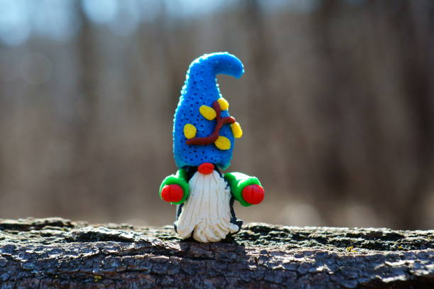 istock Figure of a dwarf in the forest. 1319624156