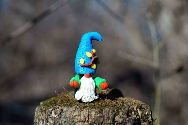 istock Figure of a dwarf in the forest. 1319624198