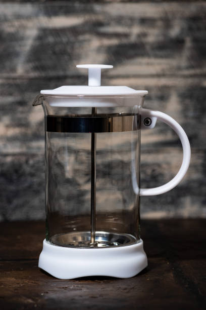 istock empty french press for brewing tea and coffee, vertical 1319633841