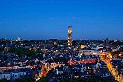 Aerial view of the old town of Maastricht - Limburg, the Netherlands