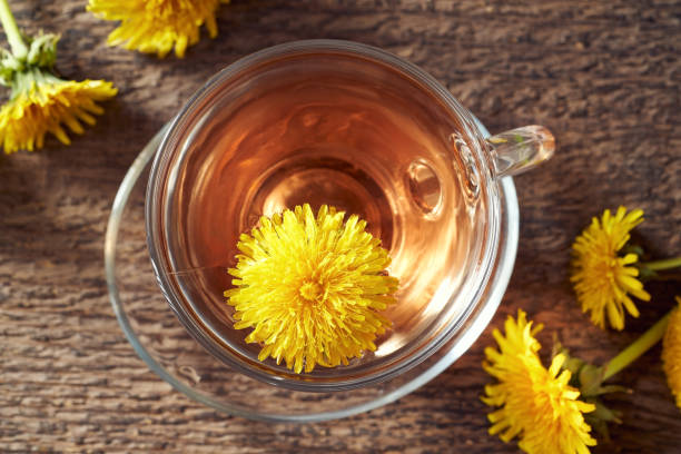 istock A cup of herbal tea with fresh dandelion flowers 1319646156