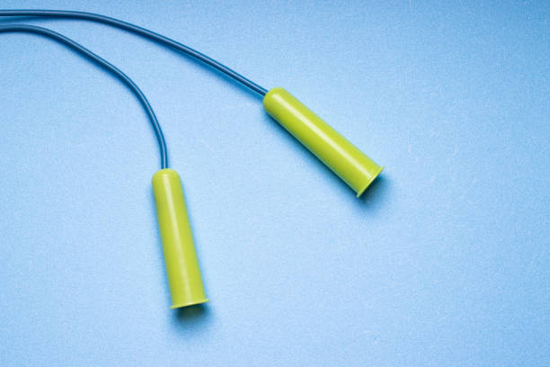 istock A fragment of a plastic  jump rope, two handles 1319654418