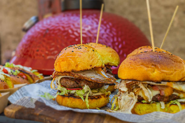 istock Big tasty beef burger full of fresh vegetable 1319656131