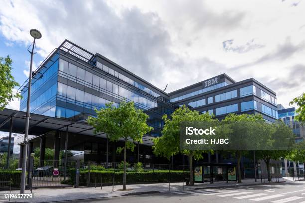 Exterior View Of The French Headquarters Of Ibm Boiscolombes France Stock Photo - Download Image Now
