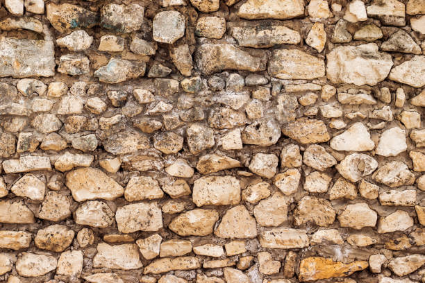 istock Part of a stone wall for background or texture. Rough masonry. 1319659036