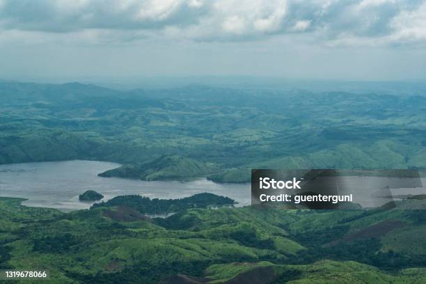 Aerial View Of Congo River Above Livingstone Falls Stock Photo - Download Image Now - Democratic Republic of the Congo, Congo River, Congo Basin