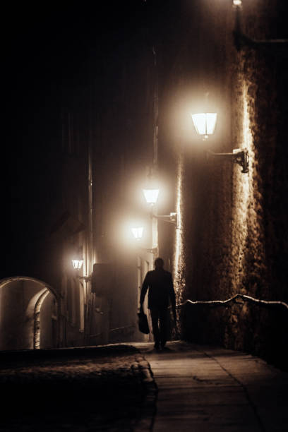 istock Foggy night - Tallinn, Estonia 1319682299