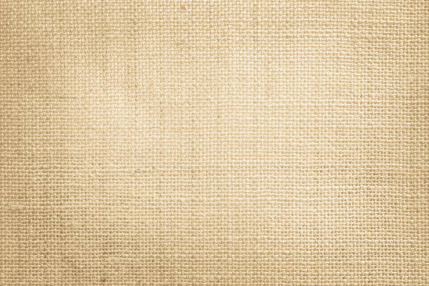 jute hessische nschutuch leinwand gewebt textur muster hintergrund in hell beige creme braun farbe leer leer - sackcloth stock-fotos und bilder