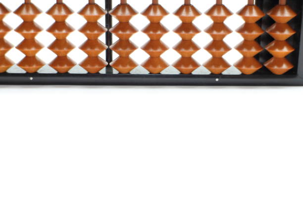 istock Image material of the abacus that leaned against 1319693054