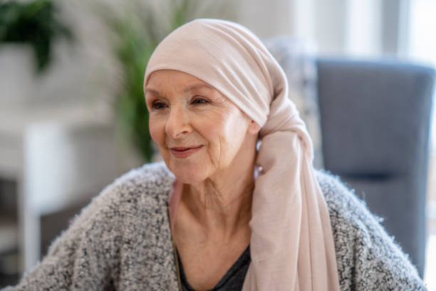 istock Brave woman with cancer 1319695088