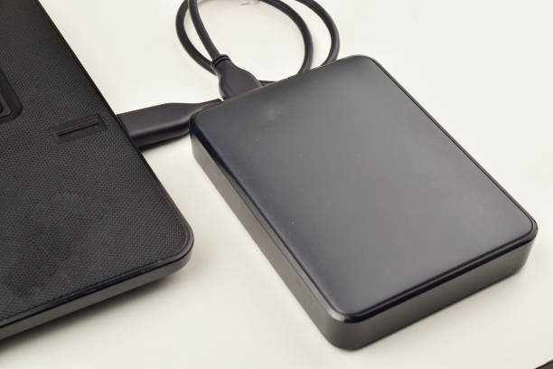 istock External Hard Drive Connected To The Laptop 1319696101