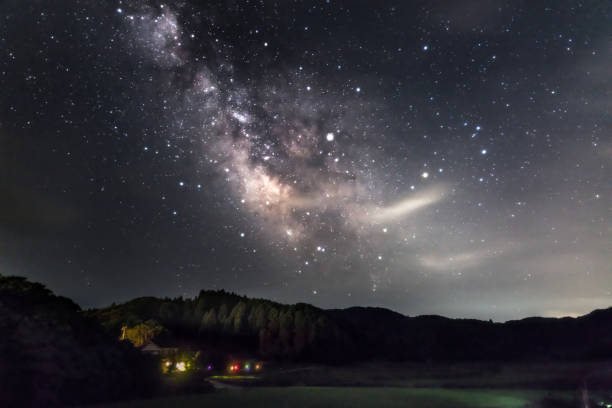 Starlit sky in Noto peninsula in Ishikawa prefecture, Japan