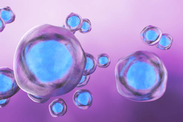 istock Human Cells on a Colorful Background 1319719993