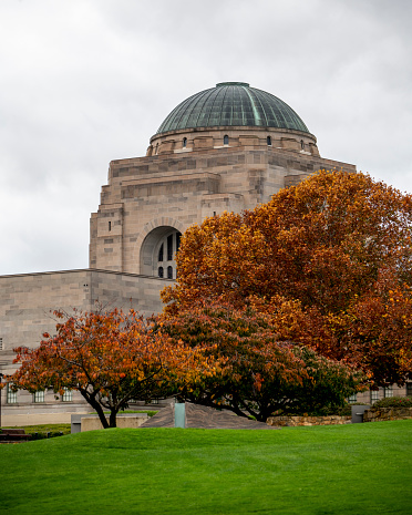 National War memorial in Canberra in Autumn.