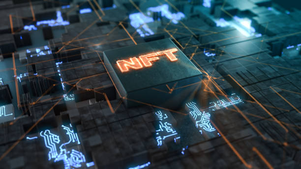 istock concept of NFT 1319736540