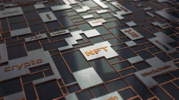 concept of NFT stock photo
