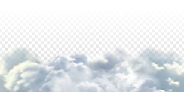 テンプレートの装飾と透明な背景のカバーのためのベクトル現実的な孤立した雲の空。嵐と雲の概念。 - cirrus cloud cloudscape stratus点のイラスト素材／クリップアート素材／マンガ素材／アイコン素材