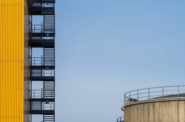 istock Low Angle View Of Building Against Clear Blue Sky 1319747065