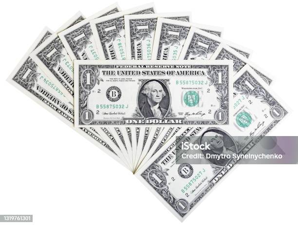 Banknote In One Us Dollar Abstract Background Stock Photo - Download Image Now - American One Dollar Bill, US Paper Currency, Dollar Sign