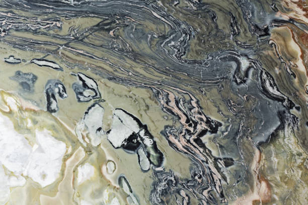 istock Exquisite quartzite texture in grey and light beige colours. 1319763447