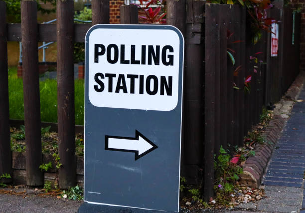 istock Polling station London England 1319764473