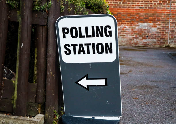 istock Polling station London England 1319764509