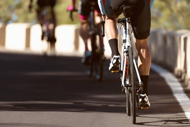istock Cycling competition, cyclist athletes riding a race 1319764569