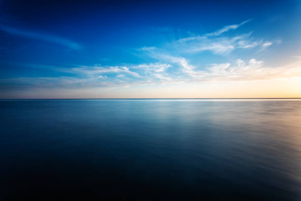 istock Beautiful sunset over the sea 1319769523