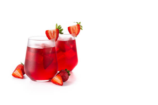 istock Strawberry cocktail in glass 1319770718