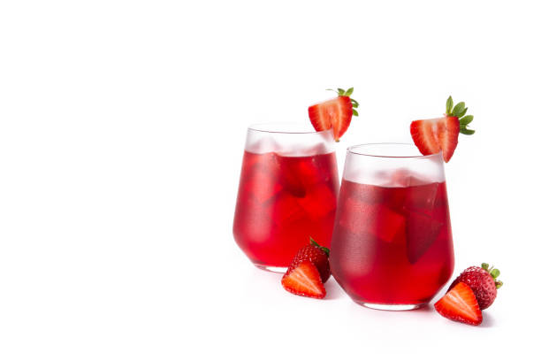 istock Strawberry cocktail in glass 1319770728