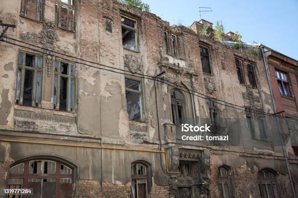 War Ruined Houses In Sarajevo Bosnia And Hercegovina Stock Photo - Download Image Now